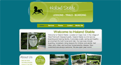 Desktop Screenshot of halandstable.com