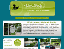 Tablet Screenshot of halandstable.com